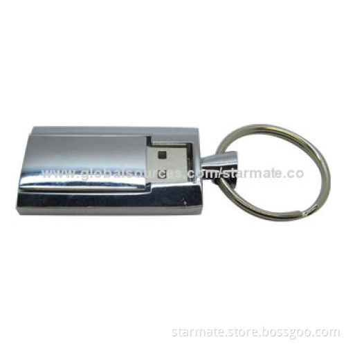 Swivel Metal USB Flash Drive with High-speed 2.0 Interface